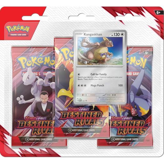 pokemon scarlet and violet - destined rivals - 3-pack blister - ingles