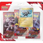 pokémon scarlet and violet - destined rivals - 3-pack blister - inglês