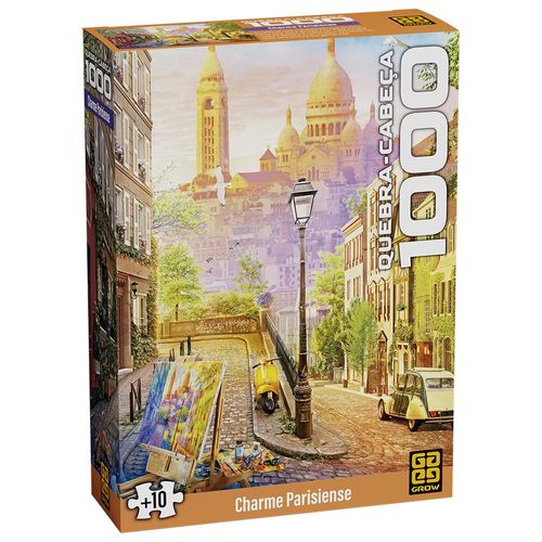 quebra cabeça 1000 peças charme parisiense