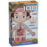 quebra cabeça 100 pcs  corpo humano grow