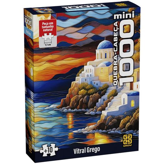 quebra-cabeça 1000 peças mini vitral grego quebra-cabeça 1000 peças mini vitral grego