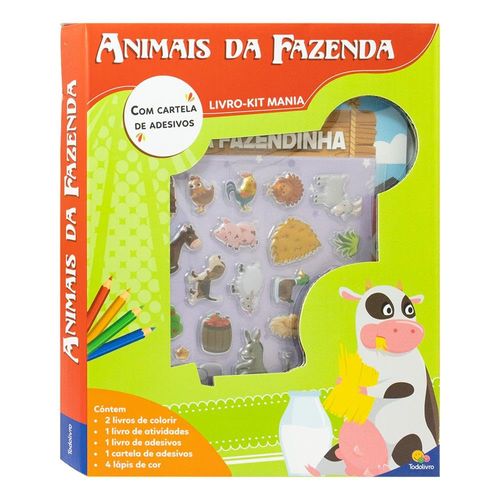 livro mania: animais da fazenda