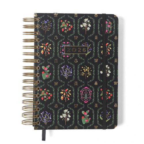 agenda 2026 diária jardim a5 preto