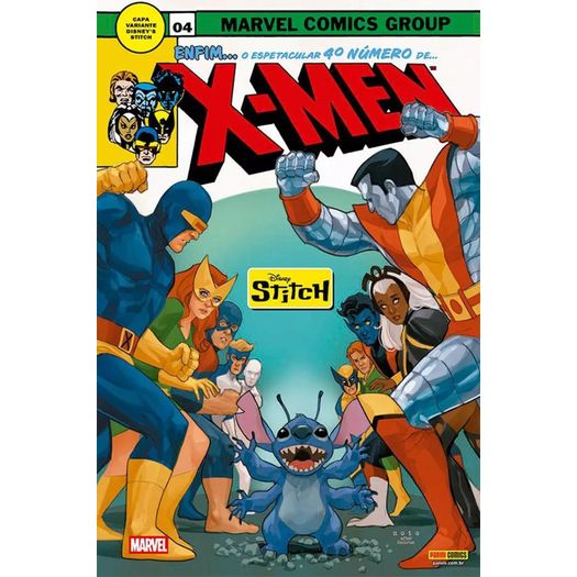 os fabulosos x-men (2025) 4 - capa variante stitch os fabulosos x-men (2025) 4 - capa variante stitch