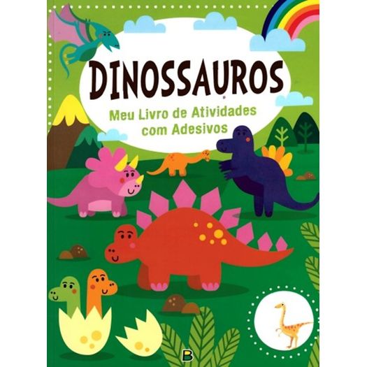 meu livro de atividades com adesivos: dinossauros