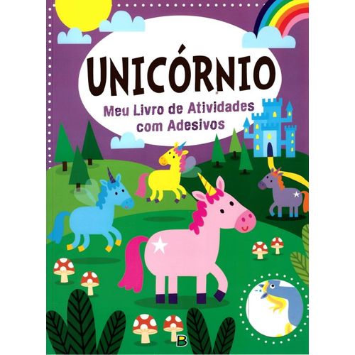 meu livro de atividades com adesivos: unicórnios