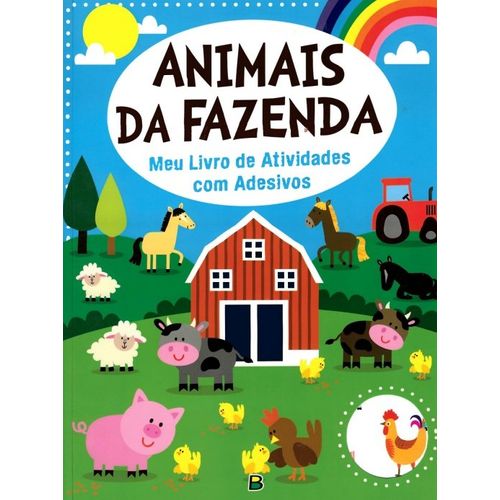 meu livro de atividades com adesivos: animais da fazenda