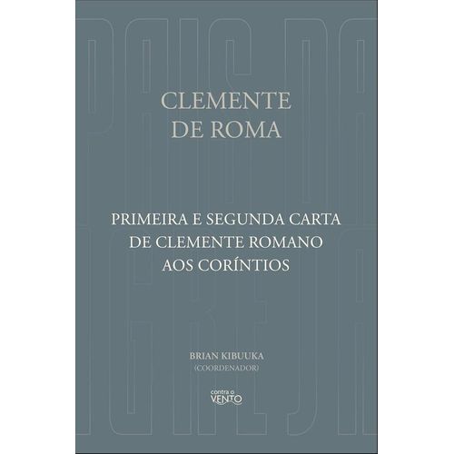 primeira e segunda carta de clemente romano aos coríntios