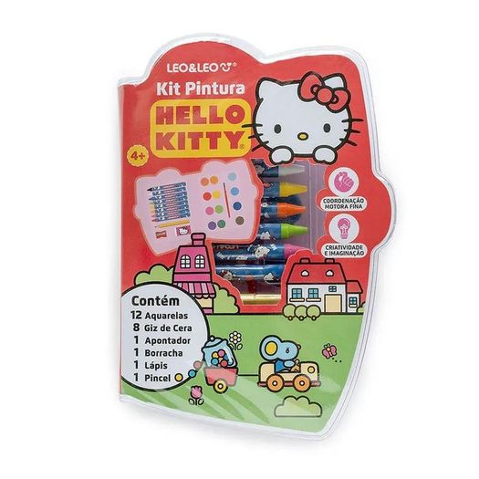 kit pintura giz de cera e tinta hello kitty kit pintura giz de cera e tinta hello kitty