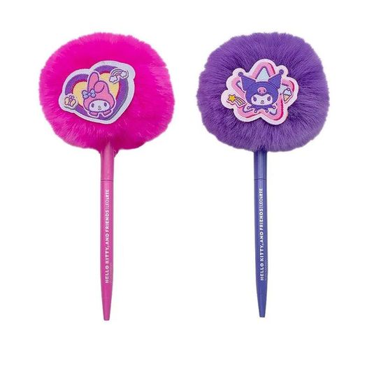 caneta esferográfica 1.0mm pompom hello kitty e amigos diversos modelos caneta esferográfica 1.0mm pompom hello kitty e amigos diversos modelos