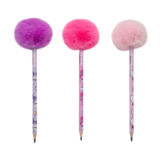 lápis grafite hb pompom hello kitty e amigos lápis grafite hb pompom hello kitty e amigos