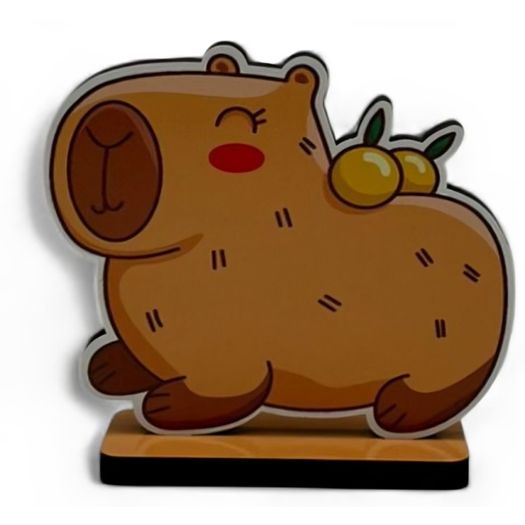 figura capivara pop laranjas mdf figura capivara pop laranjas mdf