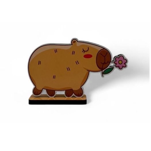 figura capivara pop flor mdf figura capivara pop flor mdf