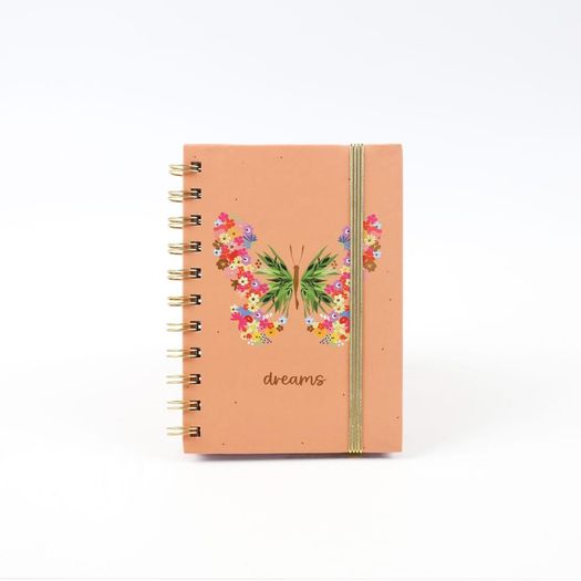 caderno de anotações a6 80 folhas borboletas caderno de anotações a6 80 folhas borboletas