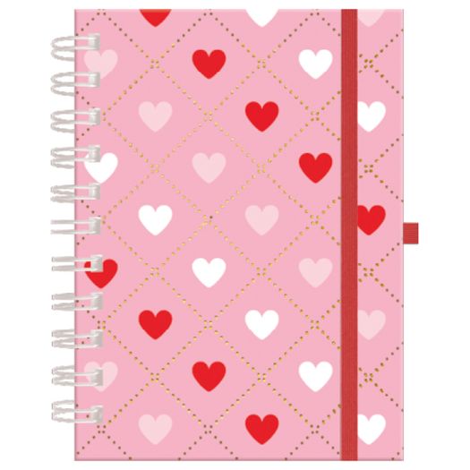 caderno de anotações a6 80 folhas pink heart caderno de anotações a6 80 folhas pink heart