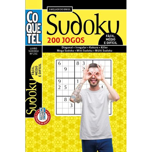 sudoku - nível fácil, médio e difícil 231