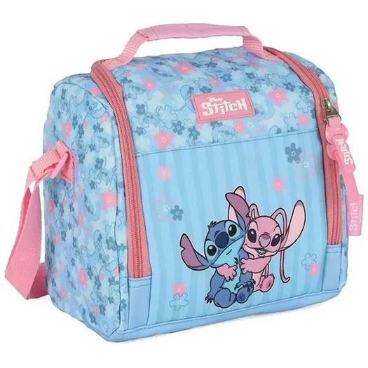 lancheira stitch azul e rosa lancheira stitch azul e rosa