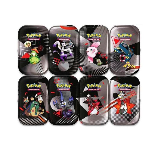 pokémon scarlet and violet - black bolt and white flare - unova mini tin (unitário) - inglês pokémon scarlet and violet - black bolt and white flare - unova mini tin (unitário) - inglês
