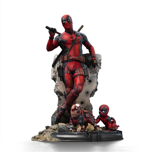 deadpool - deadpool & wolverine - art scale 1/10 - iron studios deadpool - deadpool & wolverine - art scale 1/10 - iron studios