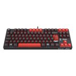 teclado mecanico flamengo nation preto e vermelho switch marrom (fl576) - redragon
