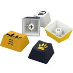 keycaps harry potter hogwart s hufflepuff preto e amarelo (hp-943) - redragon