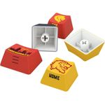 keycaps harry potter hogwart s griffyndor preto, vermelho e amarelo (hp-944) - redragon
