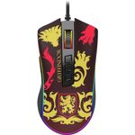 mouse harry potter cobra rgb gryffindor preto e vermelho (hp-711g) - redragon