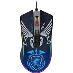 mouse harry potter cobra rgb ravenclaw preto e azul (hp-711r) - redragon