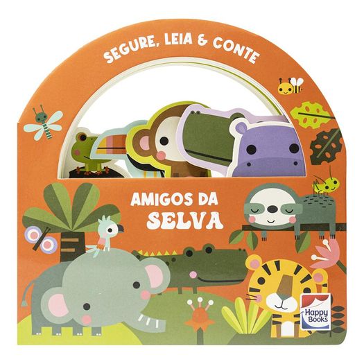 segure, leia e conte: amigos da selva