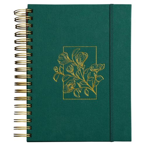 meu plano perfeito - planner sem data - capa dura tecido verde 2026