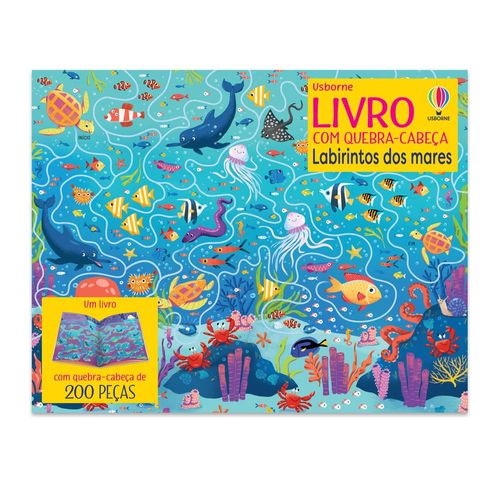 labirintos dos mares: livro com quebra-cabeça
