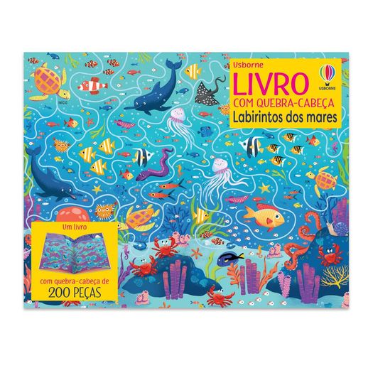 labirintos dos mares: livro com quebra-cabeça