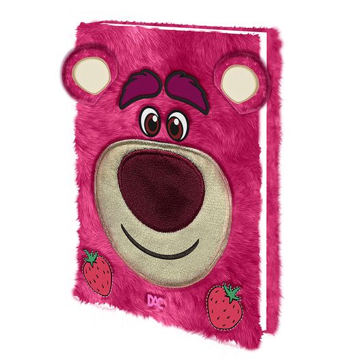 caderno de anotações fluffy pelúcia lotso caderno de anotações fluffy pelúcia lotso