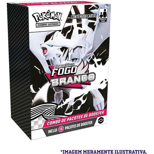 pokémon escarlate e violeta 10.5 - combo de booster - fogo branco pokémon escarlate e violeta 10.5 - combo de booster - fogo branco
