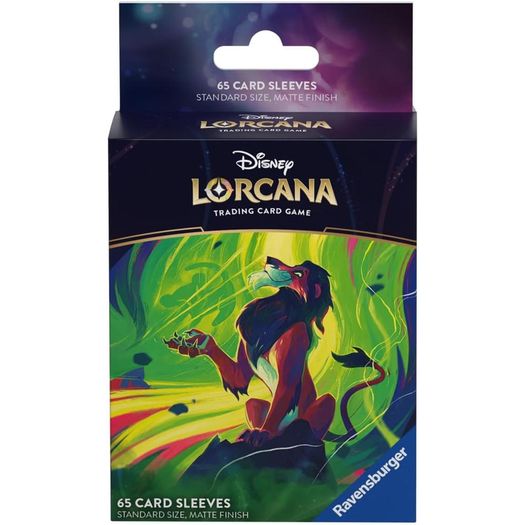 disney lorcana - sleeve - set 6 scar disney lorcana - sleeve - set 6 scar