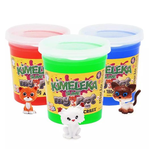 kimeleka slime my pet cats 150g diversos modelos kimeleka slime my pet cats 150g diversos modelos