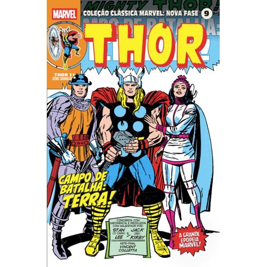 coleção clássica marvel: nova fase 9 - thor 11 - campo de batalha: terra! coleção clássica marvel: nova fase 9 - thor 11 - campo de batalha: terra!