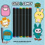 cute e comfy coloring book for adults - special edition - capa verde claro