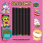 cute e comfy coloring book for adults - special edition - capa pink