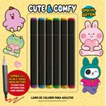 cute e comfy coloring book for adults - special edition - capa amarela