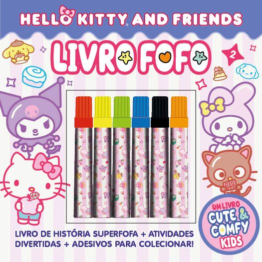 hello kitty and friends - cute e comfy kids - livro fofo