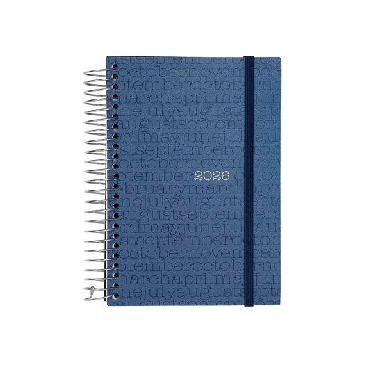 agenda 2026 diaria classica meses azul esp agcmea26 confetti agenda 2026 diaria classica meses azul esp agcmea26 confetti