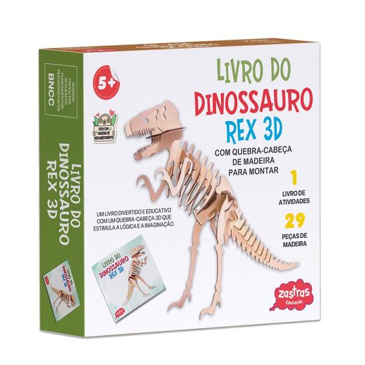 livro-do-dinossauro-t-rex-3d-com-pecas-de-madeira livro-do-dinossauro-t-rex-3d-com-pecas-de-madeira
