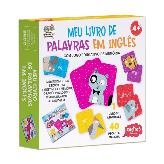 meu livro de palavras em inglês com peças de madeira meu livro de palavras em inglês com peças de madeira