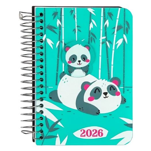 agenda 2026 diária média panda espiral agenda 2026 diária média panda espiral
