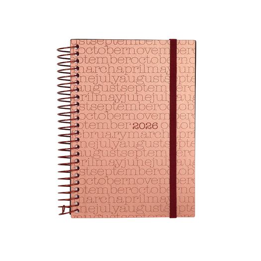 agenda 2026 diária clássica meses bronze espiral agenda 2026 diária clássica meses bronze espiral
