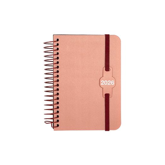 agenda 2026 diária média splash bronze espiral confetti agenda 2026 diária média splash bronze espiral confetti