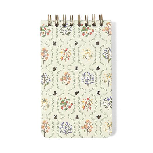 bloco de anotações jardim off white pautado wire-o bloco de anotações jardim off white pautado wire-o