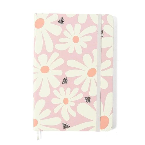 caderneta melissa pink bloomy pautado