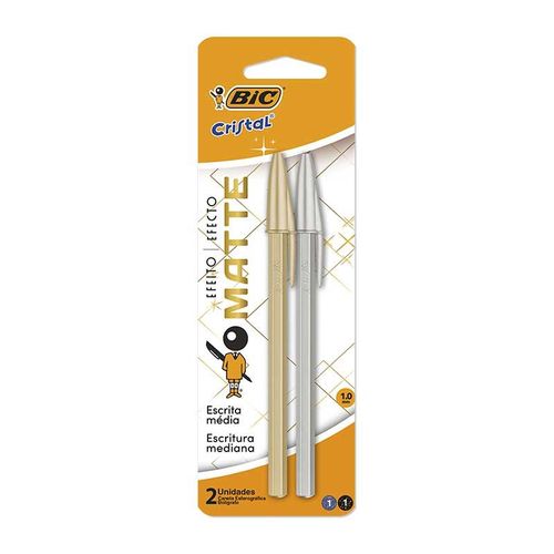 caneta esferográfica 1.0mm matte 2 unidades